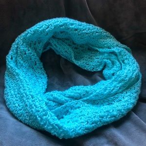 Lacey Crocheted Infinity Scarf (Lightweight)
